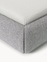 Siri Çift Kişilik Karyola Gri Bukle