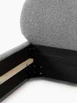 Siri Çift Kişilik Karyola Gri Bukle