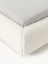 Siri Çift Kişilik Karyola Kırık Beyaz Teddy