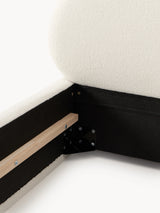 Siri Çift Kişilik Karyola Kırık Beyaz Teddy