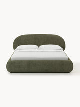 Siri Çift Kişilik Karyola Koyu Yeşil Teddy