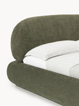 Siri Çift Kişilik Karyola Koyu Yeşil Teddy