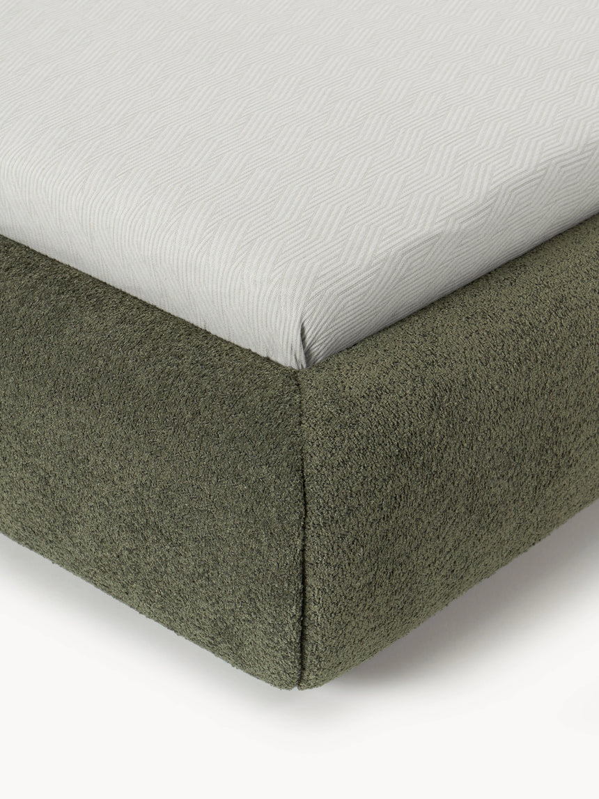 Siri Çift Kişilik Karyola Koyu Yeşil Teddy