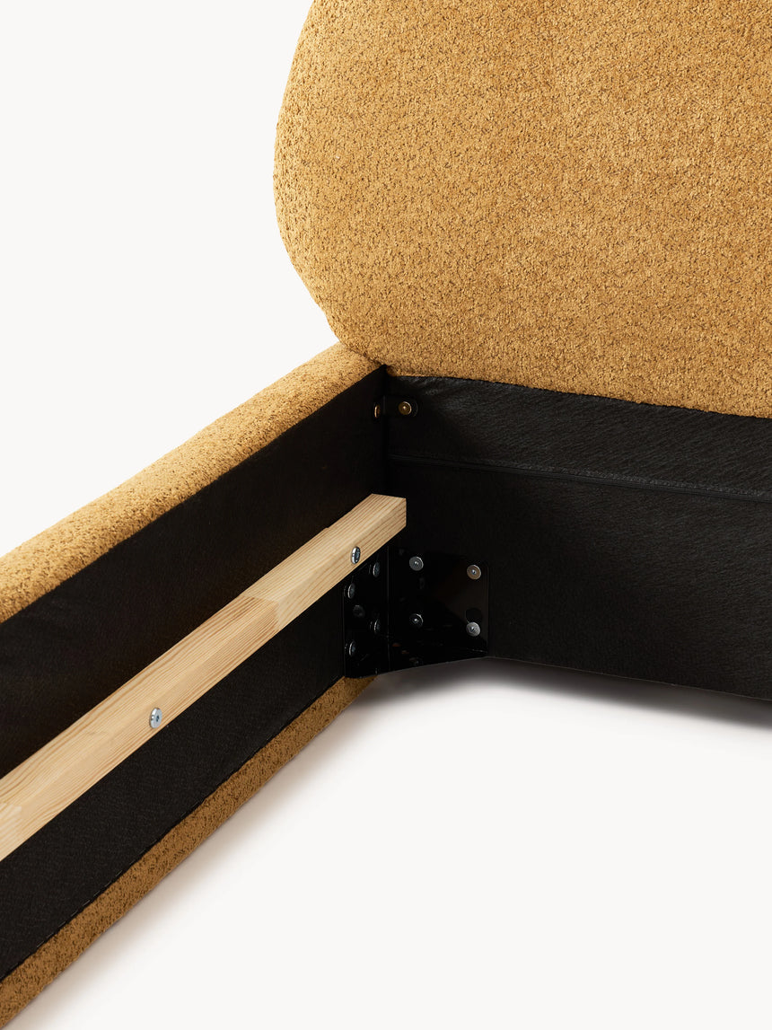 Siri Çift Kişilik Karyola Okra Teddy