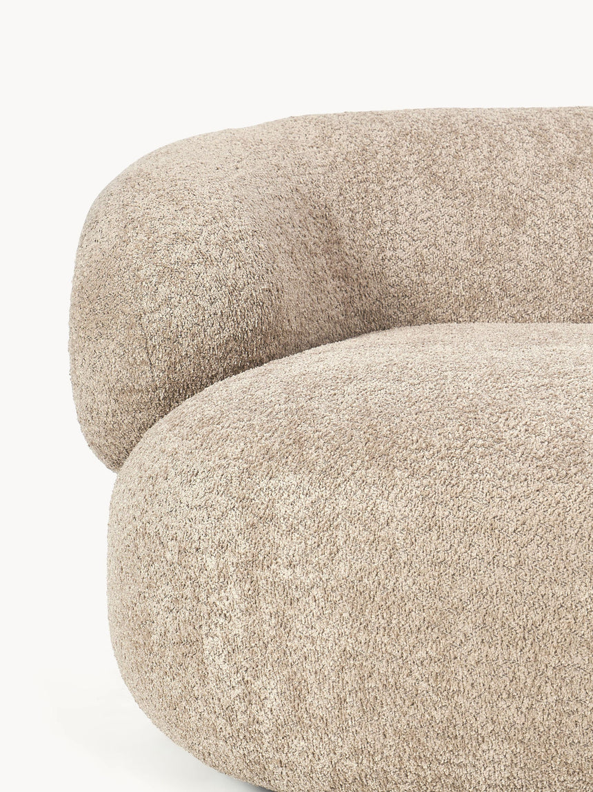 Siri Puf Dörtlü Koltuk Kahve Bej Teddy