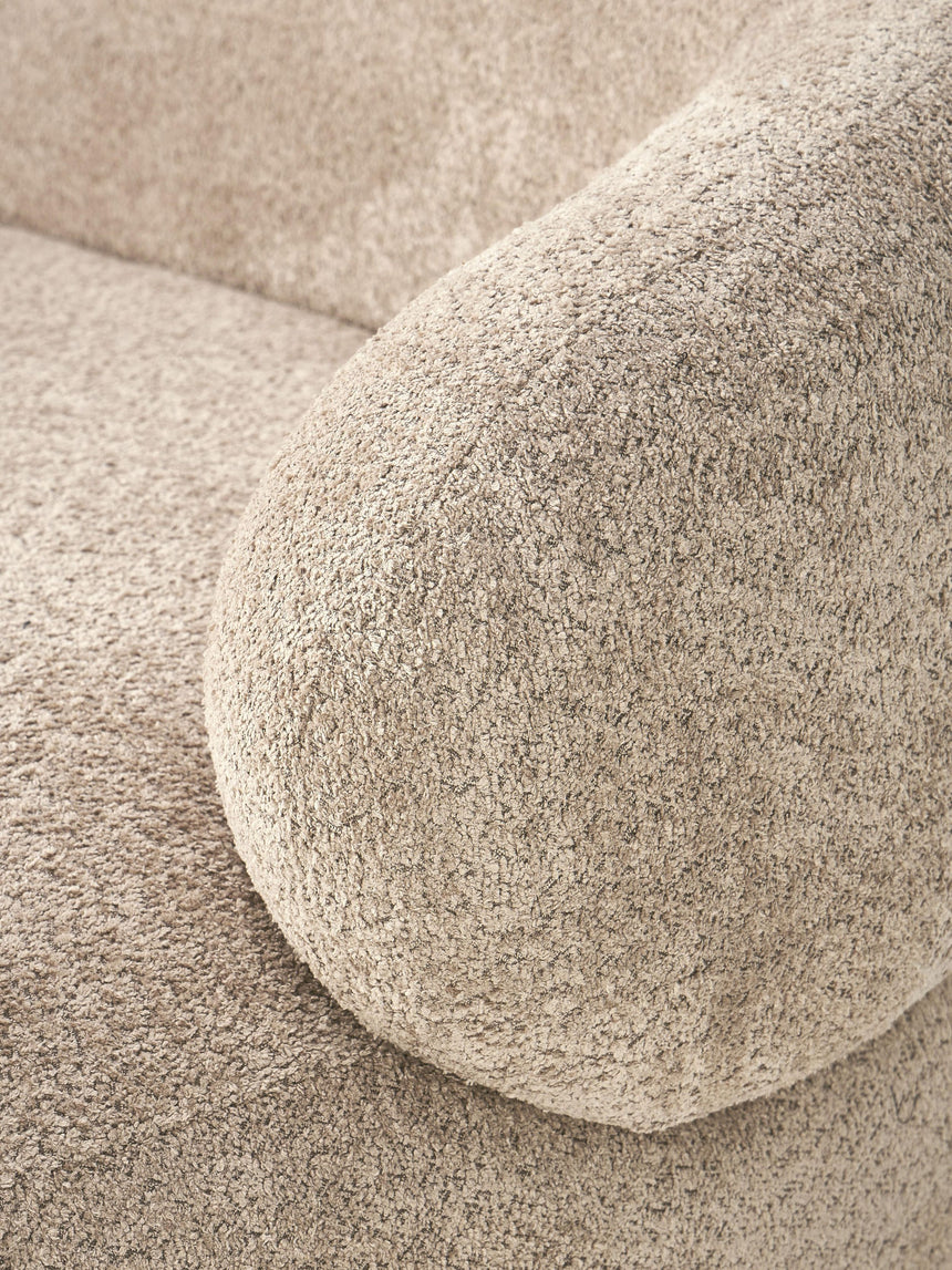 Siri Puf Dörtlü Koltuk Kahve Bej Teddy