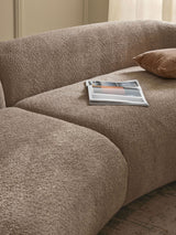 Siri Puf Dörtlü Koltuk Kahve Bej Teddy