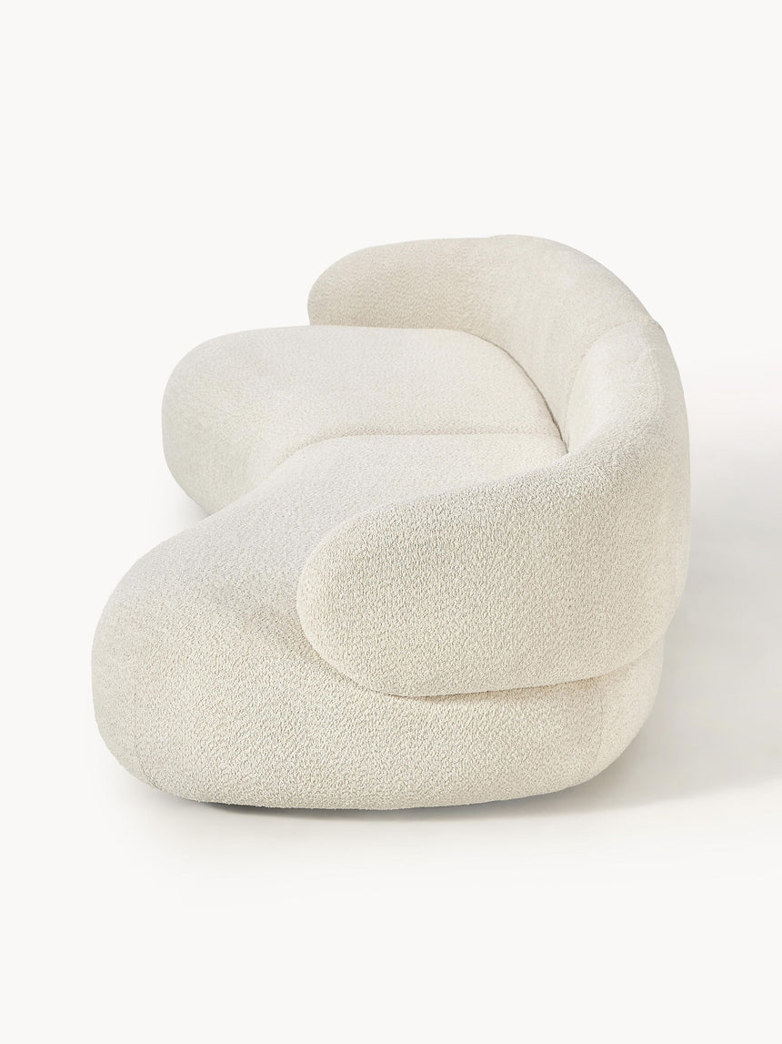 Siri Puf Dörtlü Koltuk Kırık Beyaz Teddy