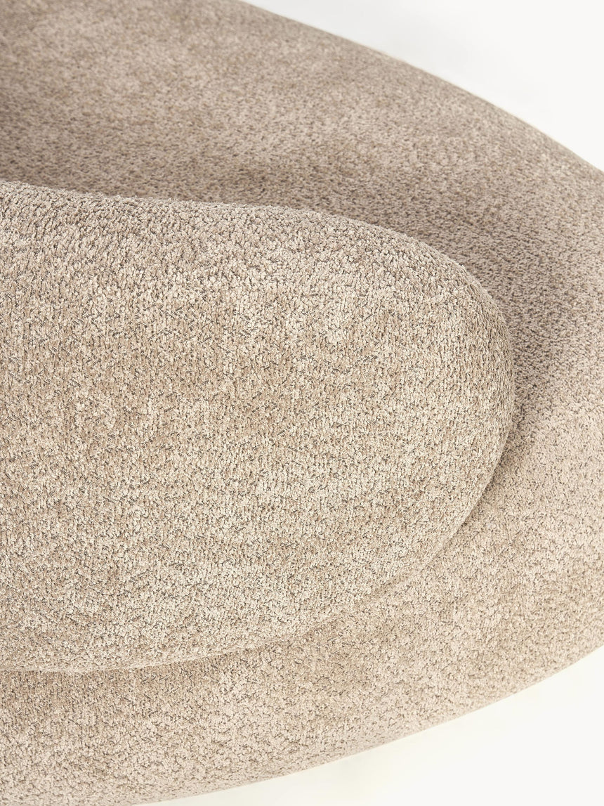 Siri Puf İkili Koltuk Kahve Bej Teddy