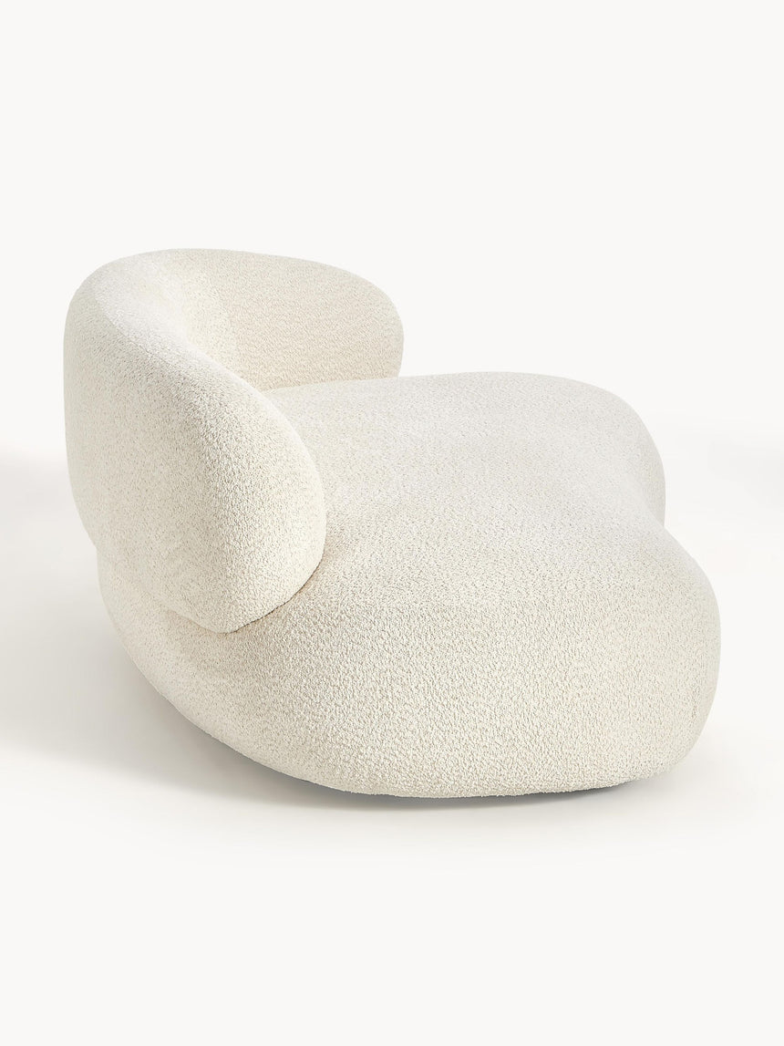 Siri Puf İkili Koltuk Kırık Beyaz Teddy