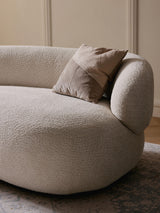 Siri Puf İkili Koltuk Kırık Beyaz Teddy