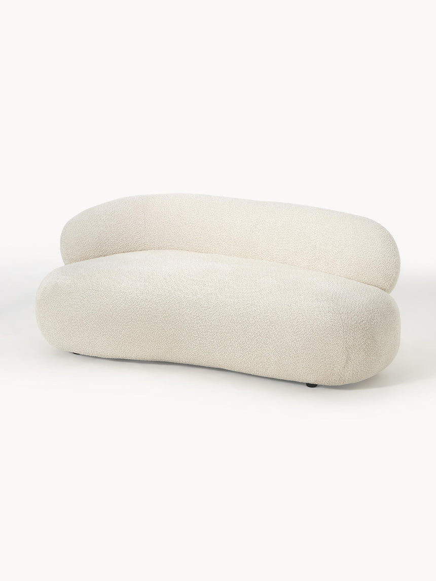 Siri Puf İkili Koltuk Kırık Beyaz Teddy