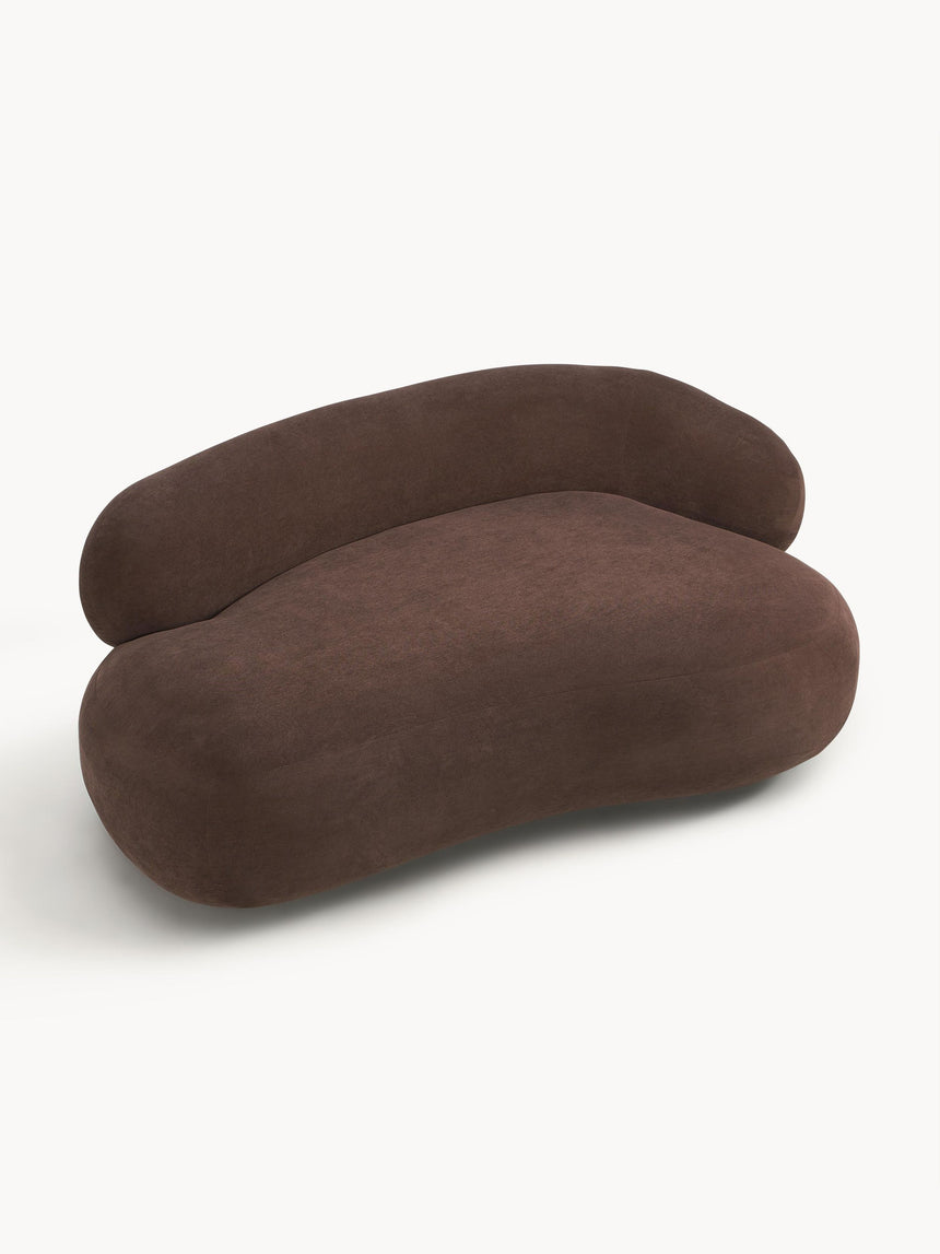 Siri Puf İkili Koltuk Koyu Kahve