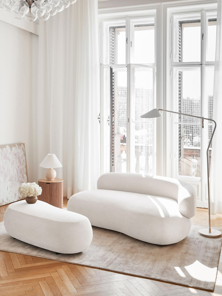 Siri Puf İkili Koltuk Krem