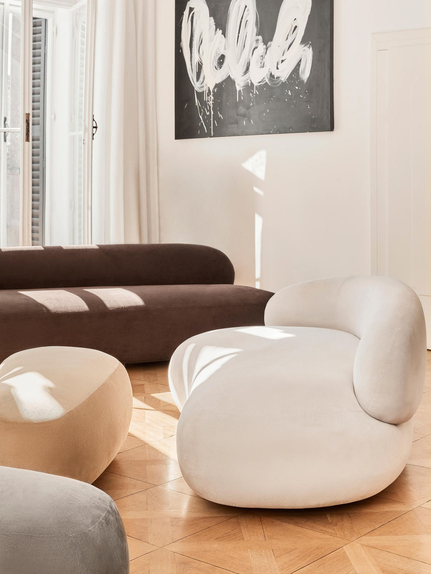 Siri Puf İkili Koltuk Krem