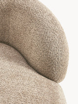 Siri Puf Tekli Koltuk Kahve Bej Teddy