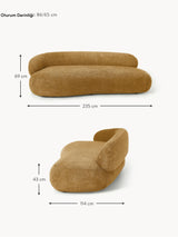 Siri Puf Üçlü Koltuk Aşıboyası Teddy