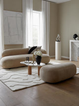 Siri Puf Üçlü Koltuk Bej