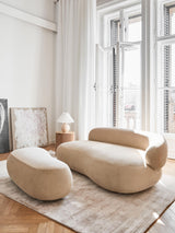 Siri Puf Üçlü Koltuk Bej