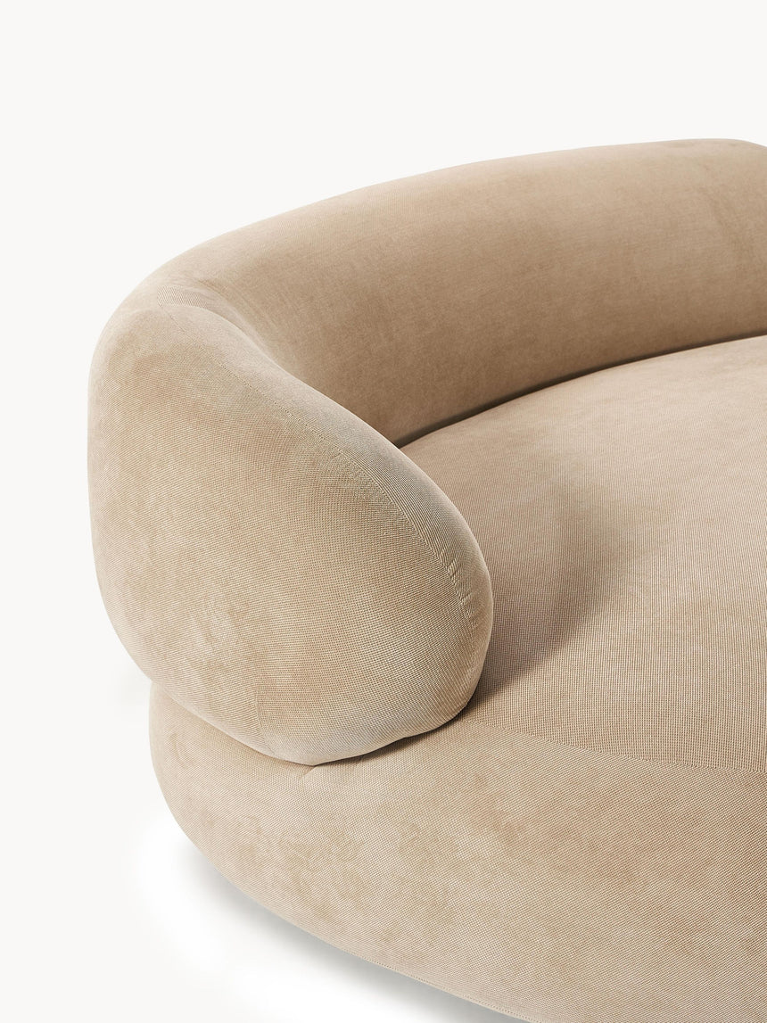 Siri Puf Üçlü Koltuk Bej