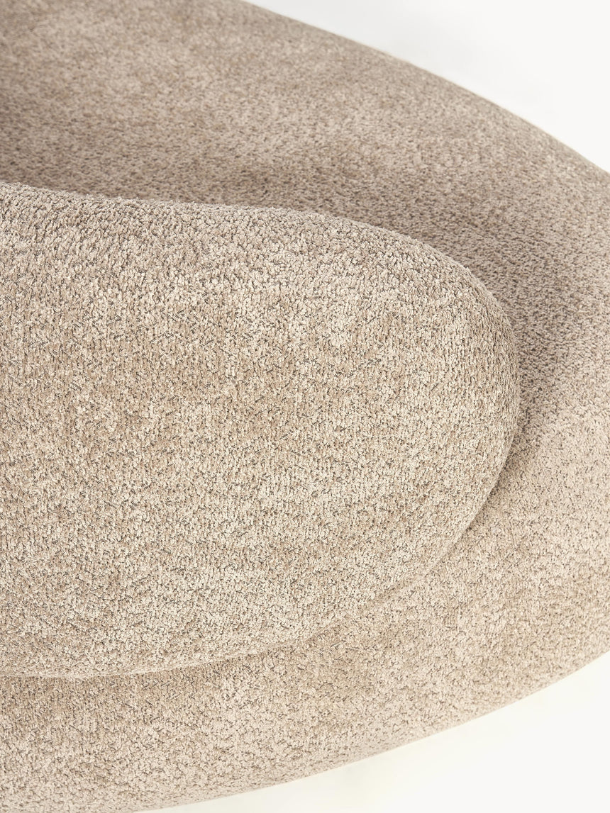 Siri Puf Üçlü Koltuk Kahve Bej Teddy