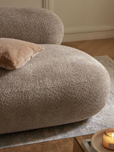 Siri Puf Üçlü Koltuk Kahve Bej Teddy