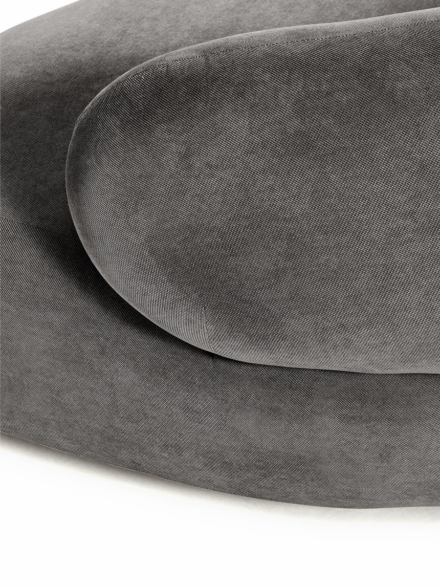 Siri Puf Üçlü Koltuk Koyu Gri