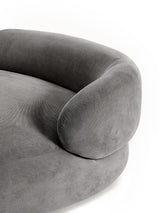 Siri Puf Üçlü Koltuk Koyu Gri