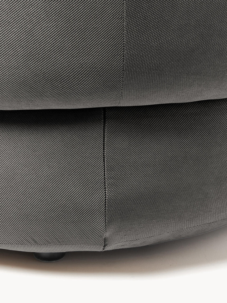 Siri Puf Üçlü Koltuk Koyu Gri