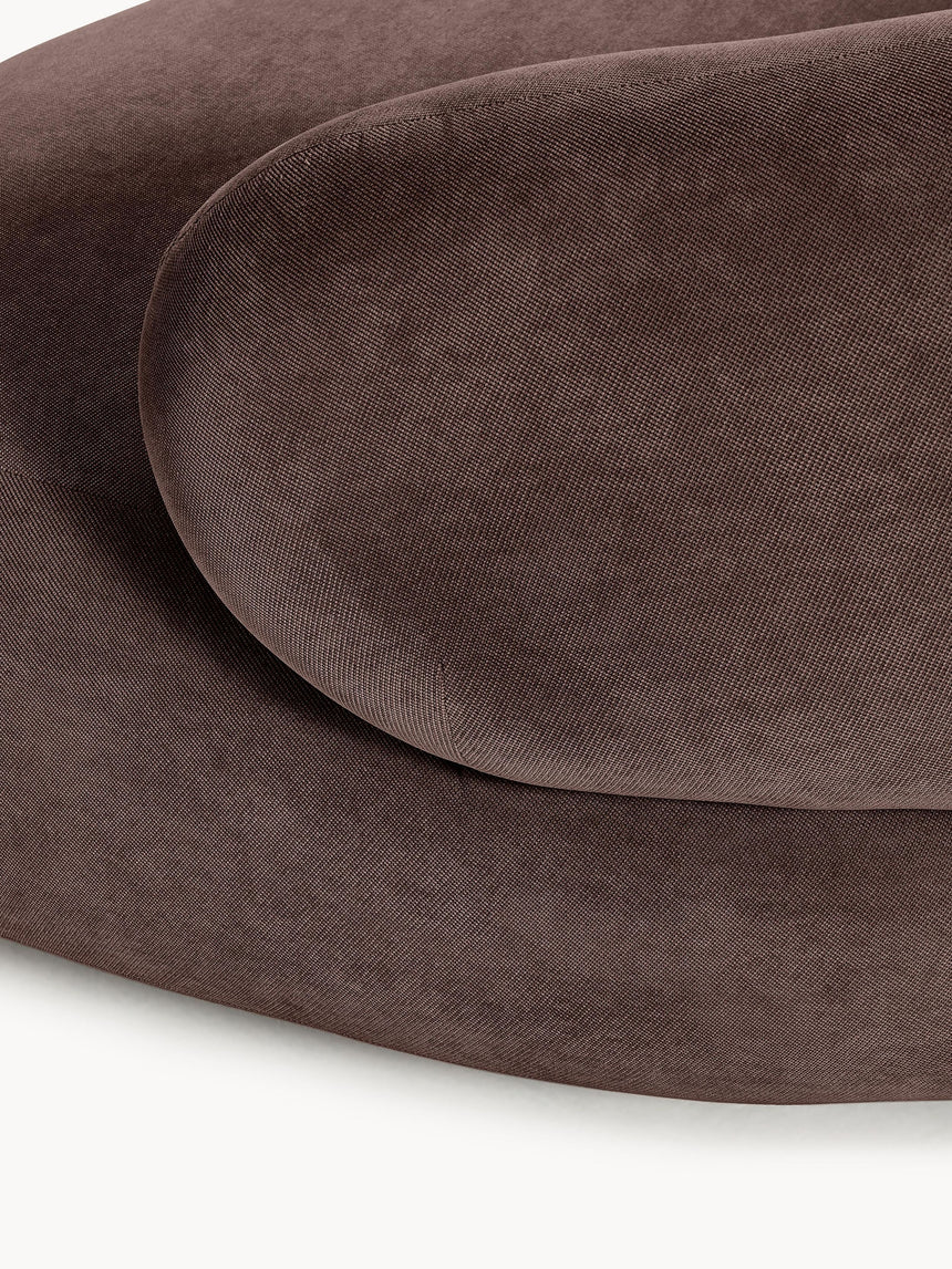 Siri Puf Üçlü Koltuk Koyu Kahve