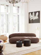 Siri Puf Üçlü Koltuk Koyu Kahve