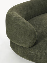 Siri Puf Üçlü Koltuk Yeşil Teddy