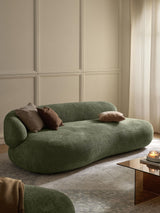 Siri Puf Üçlü Koltuk Yeşil Teddy