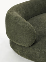 Siri Puf Üçlü Koltuk Koyu Yeşil Teddy