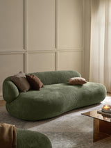 Siri Puf Üçlü Koltuk Koyu Yeşil Teddy