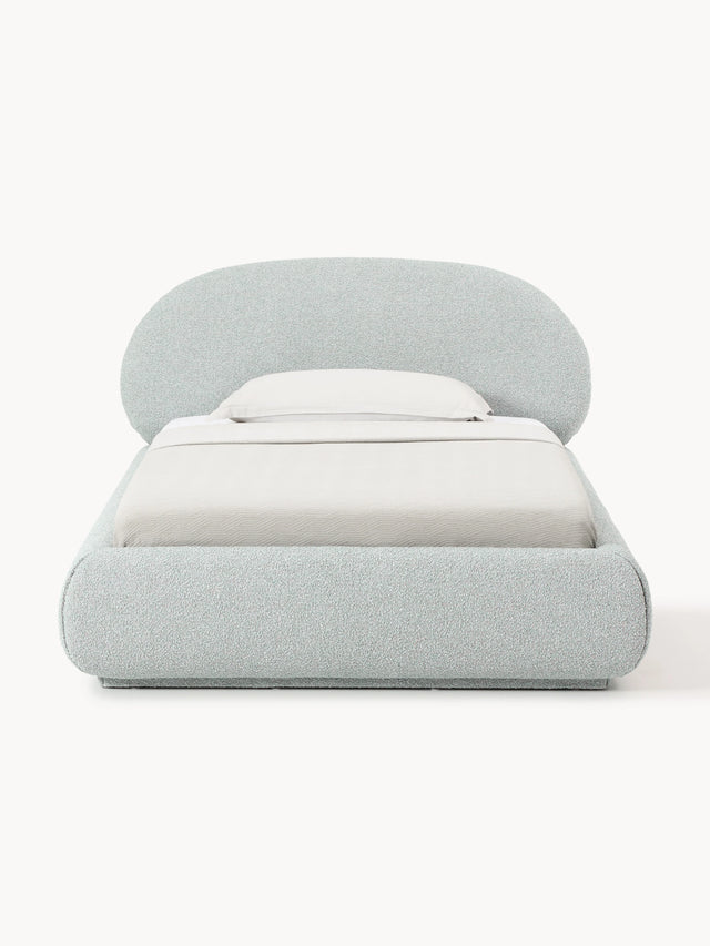 Siri Tek Kişilik Karyola Açık Mavi Bukle