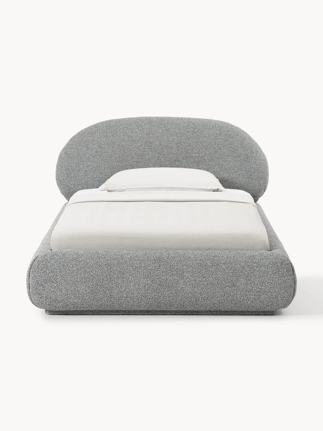 Siri Tek Kişilik Karyola Gri Bukle