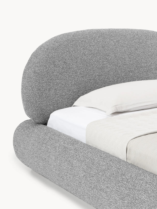 Siri Tek Kişilik Karyola Gri Bukle