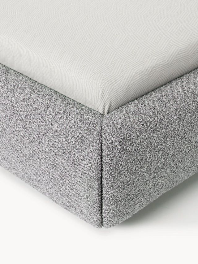 Siri Tek Kişilik Karyola Gri Bukle