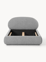 Siri Tek Kişilik Karyola Gri Bukle