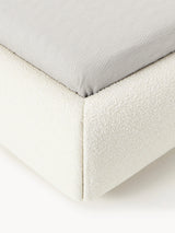 Siri Tek Kişilik Karyola Kırık Beyaz Bukle