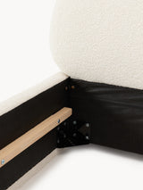 Siri Tek Kişilik Karyola Kırık Beyaz Bukle