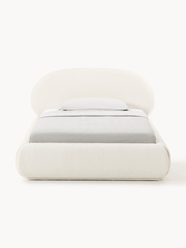 Siri Tek Kişilik Karyola Kırık Beyaz Teddy