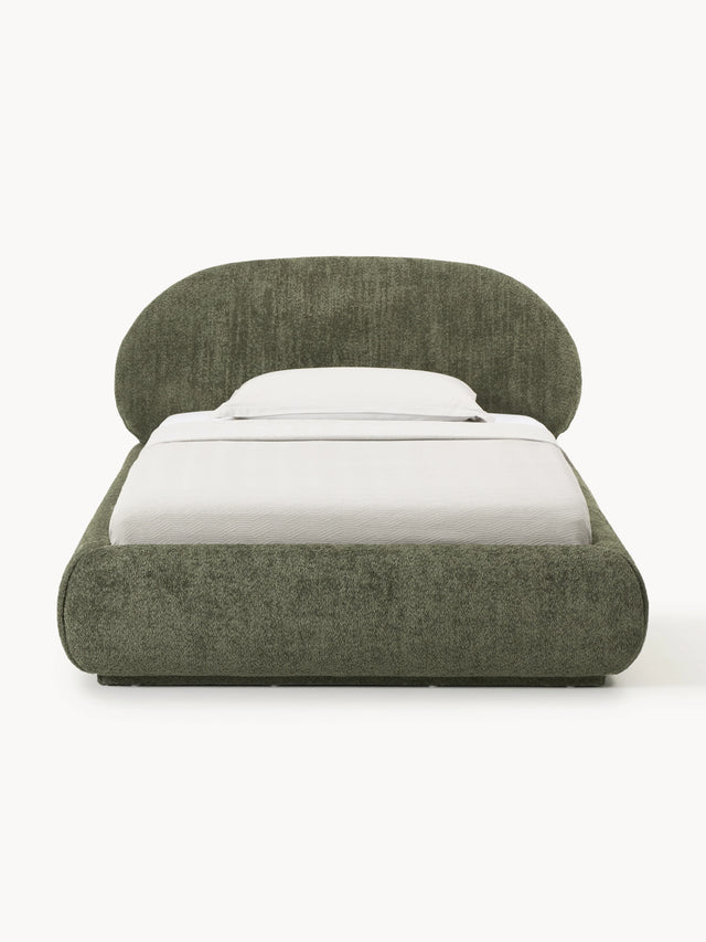 Siri Tek Kişilik Karyola Koyu Yeşil Teddy