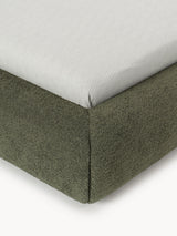 Siri Tek Kişilik Karyola Koyu Yeşil Teddy