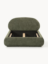 Siri Tek Kişilik Karyola Koyu Yeşil Teddy