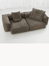 Soma Üçlü Koltuk Kakao Deri Kollu