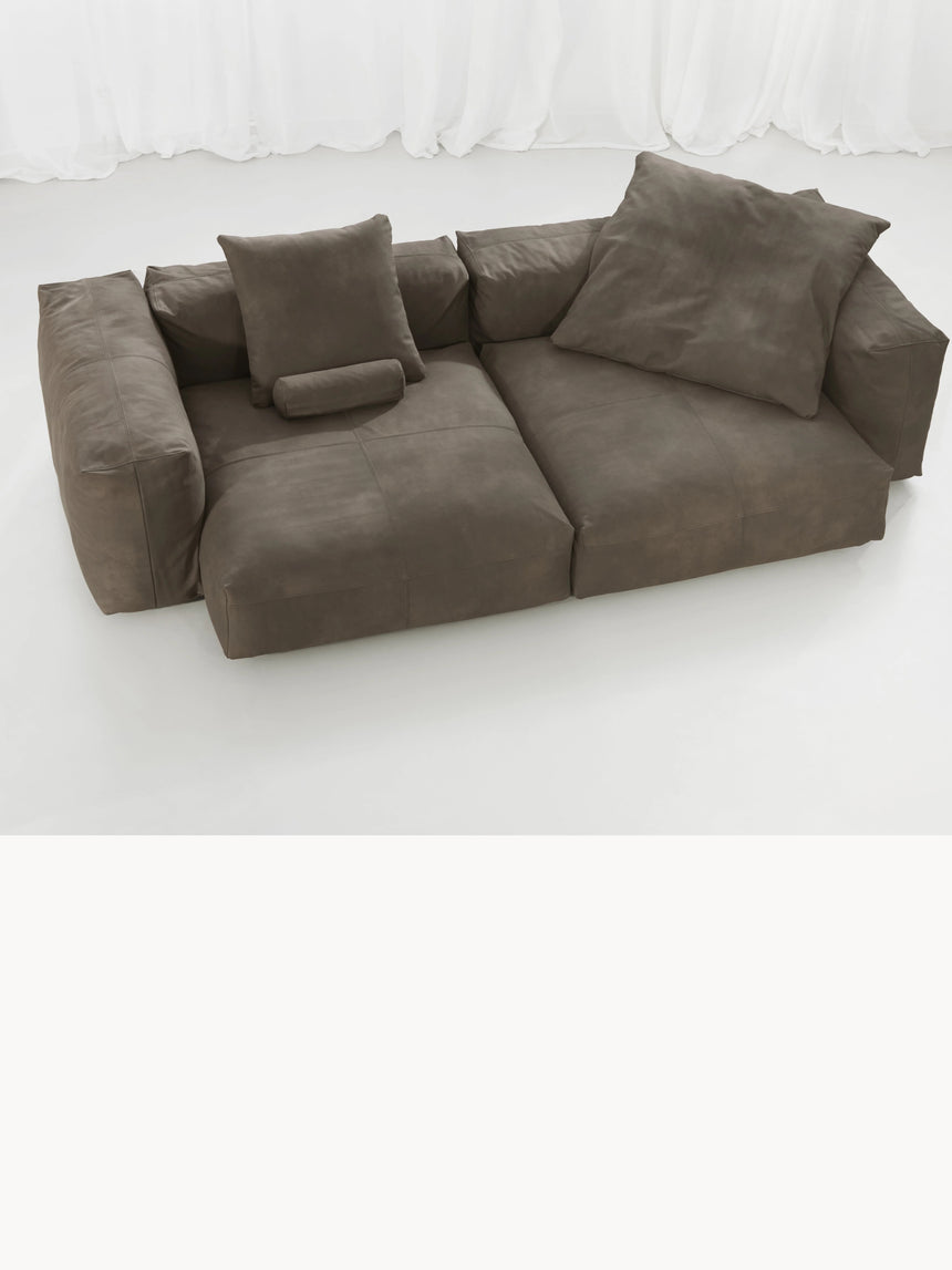 Soma Üçlü Koltuk Kakao Deri Kollu