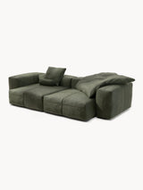 Soma Üçlü Koltuk Yeşil Deri Kollu