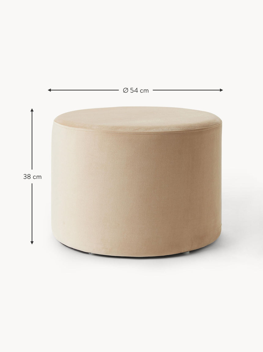 Sos Plus Silindir Puf Bej